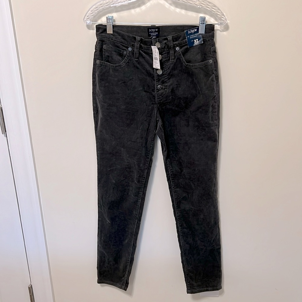 J. Crew Factory Women’s High-Rise Skinny Corduroys / Size 27 / Brand NWT / Gray